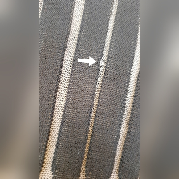 Trina Turk Black Sweater Knit Dress Mini Pima Cotton Mesh Dolman Sleeve LBD M - Picture 15 of 16